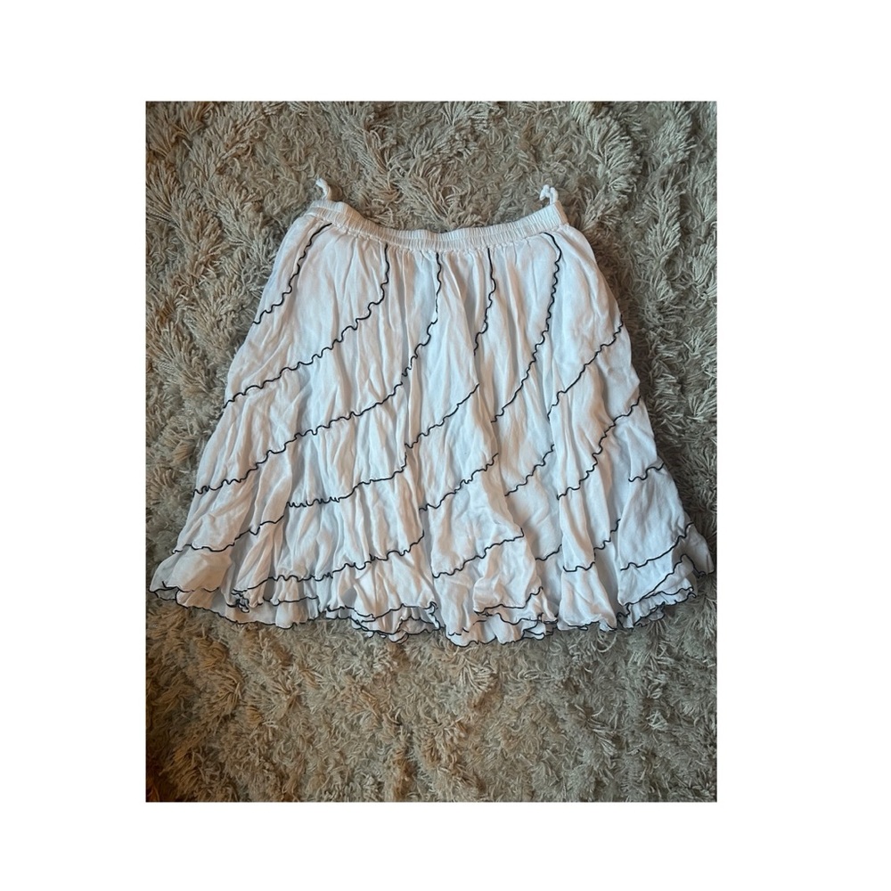 White Ruffled Skirt